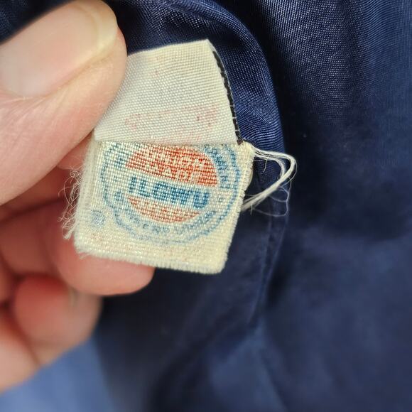 Jacket RARE Vintage Ralph Lauren 80s double breasted  navy blazer as is size 8 - Picture 5 of 16